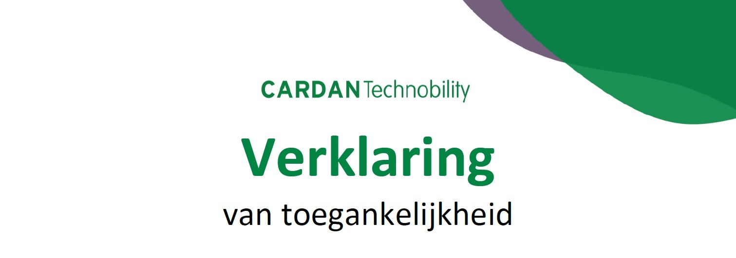 Verklaring van toegankelijkheid van Cardan Technobility